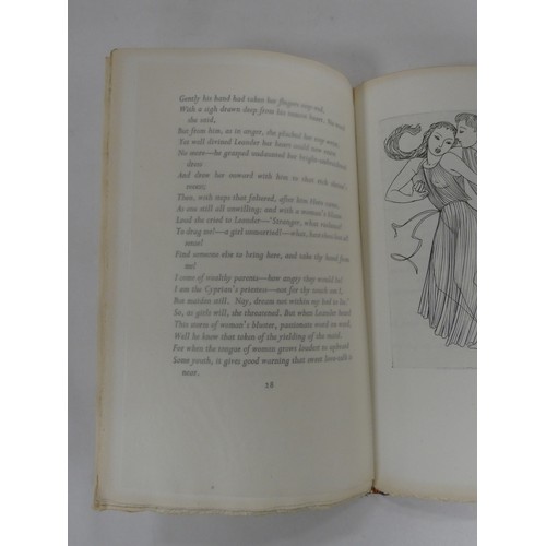 120 - GOLDEN COCKEREL PRESS.  Lucas F. L. (Trans).  Hero & Leander. Ltd. ed 205/500. Co... 