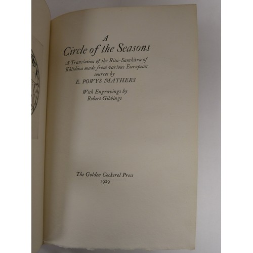 122 - GOLDEN COCKEREL PRESS.  Powys Mathers E. (Trans).  A Circle of the Seasons. Ltd. ed. 468/5... 