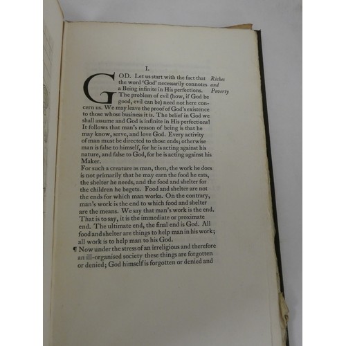 124 - GOLDEN COCKEREL PRESS.  Gill Eric.  Art & Love. Ltd. ed. 132/260 signed by Gill. ... 