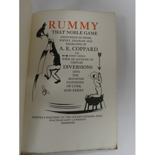 129 - GOLDEN COCKEREL PRESS.  Coppard A. E.  Rummy That Noble Game ... with An Account of C... 