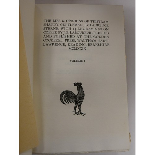 130 - GOLDEN COCKEREL PRESS.  Sterne Laurence.  The Life & Opinions of Tristram Shandy.... 