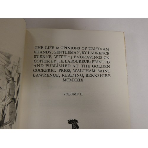 130 - GOLDEN COCKEREL PRESS.  Sterne Laurence.  The Life & Opinions of Tristram Shandy.... 