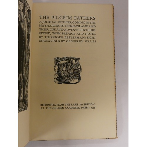 135 - GOLDEN COCKEREL PRESS.  Besterman Theodore (Ed). The Pilgrim Fathers, A Journey of Their Coming... 