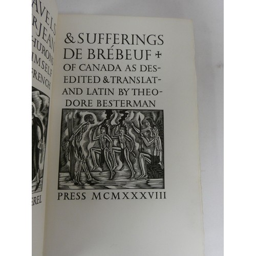 136 - GOLDEN COCKEREL PRESS.  Besterman Theodore (Ed). The Travels & Sufferings of Father Jean De... 