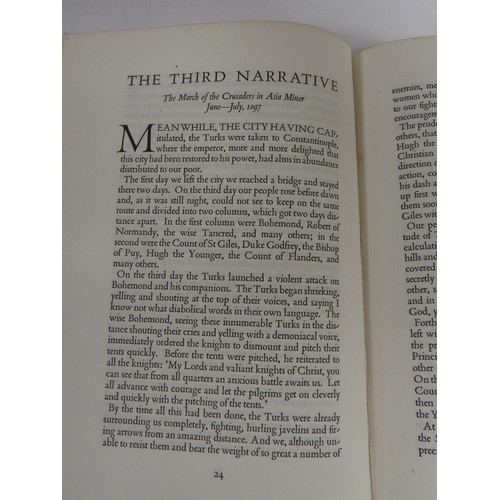 140 - GOLDEN COCKEREL PRESS.  De Chair Somerset (Trans).  The First Crusade, The Deeds of the Franks &... 