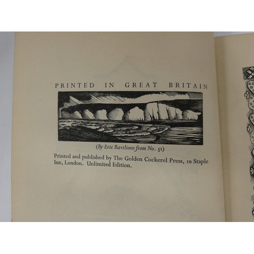 144 - GOLDEN COCKEREL PRESS.  Bibliographies. Chanticleer, ltd. ed. 1000, annotated in mkd. yellow cloth, ... 