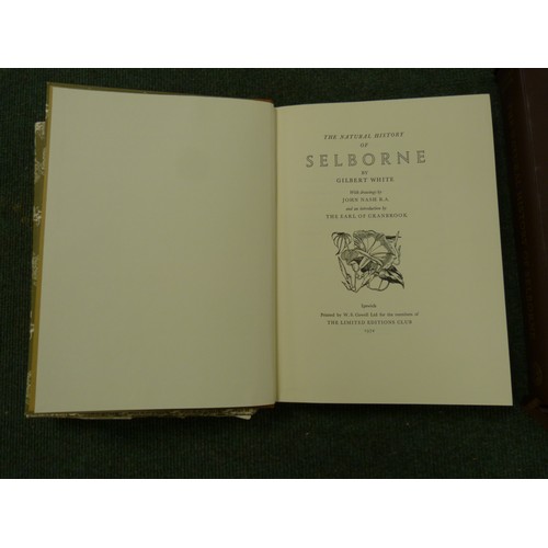 151 - WHITE GILBERT.  The Natural History of Selborne. Ltd. ed. 420/1500, signed by John Nash, t... 