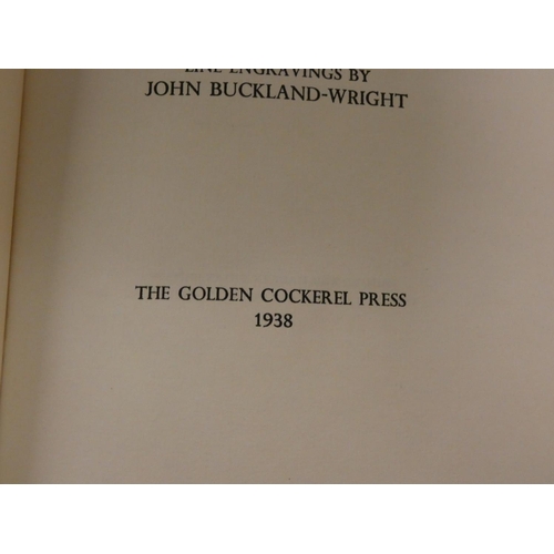 102 - GOLDEN COCKEREL PRESS.  Fitzgerald Edward (Trans).  Rubaiyat of Omar Khayyam. Ltd. ed. 203/300. Line... 