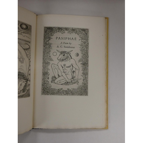 107 - GOLDEN COCKEREL PRESS. Swinburne Algernon Charles.  Hymn to Proserpine, 1944; Laus Veneris... 