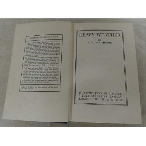 22 - WODEHOUSE P. G.  Heavy Weather. Orig. orange bordered blue cloth. 