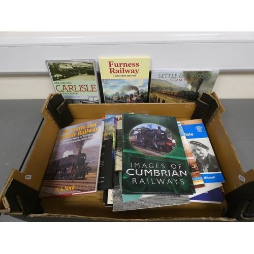 34 - Cumbrian & Northern Railways.  A carton of various books & softback publications.... 