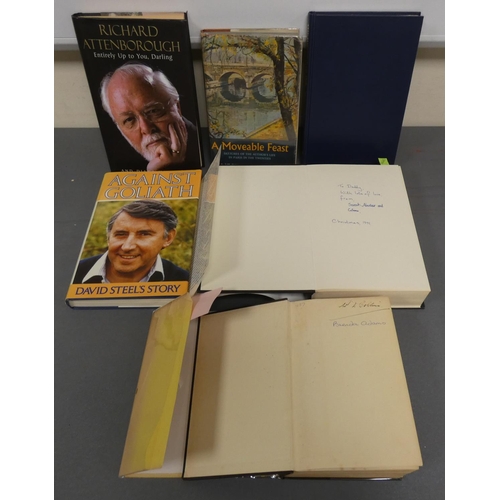 36 - HEMINGWAY ERNEST.  A Moveable Feast. 1st. ed. in d.w.; also 5 unrelated vols. incl. signed works.... 