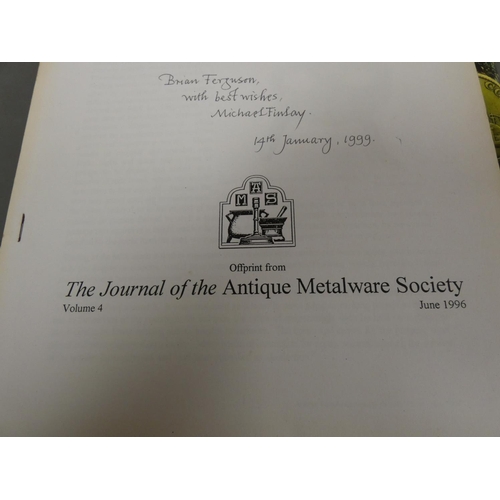 43 - FINLAY MICHAEL.  Western Writing Implements, 1990; The Mining & Related Tokens of West Cumberlan... 