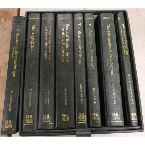 48 - SCIENCE HERITAGE LIMITED.  History of Microscopy Series. The set of 8 vols. Illus. Green m... 