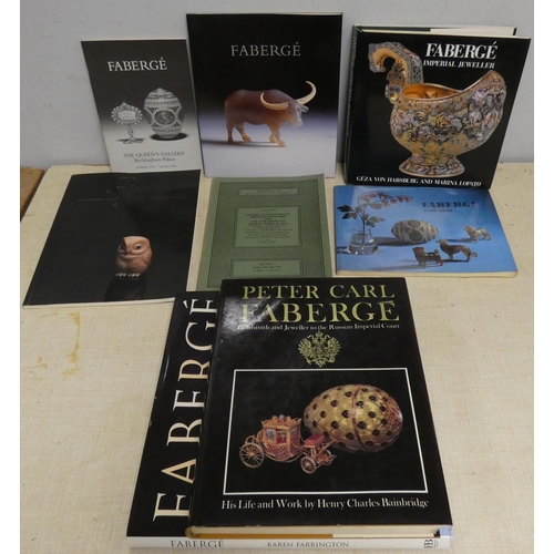 51 - FABERGE.  7 books & softback publications re. Faberge.