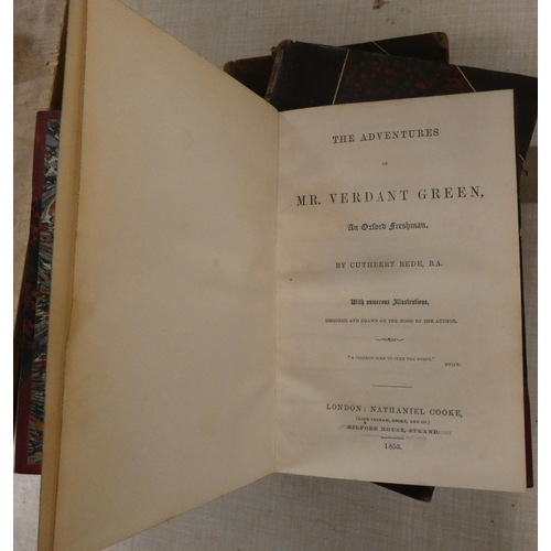 65 - JEAFFRESON JOHN C.  Annals of Oxford. 2 vols. Half brown morocco, gilt backs (some rubbing to extrem... 