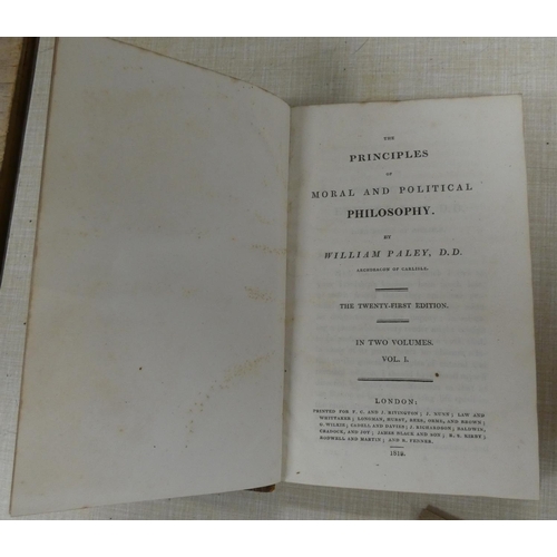 75 - PALEY WILLIAM (Archdeacon of Carlisle).  The Principles of Moral & Political Philosoph... 