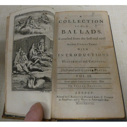 79 - (AMBROSE PHILIPS).  A Collection of Old Ballads, Corrected from the Best & Most Ancien... 