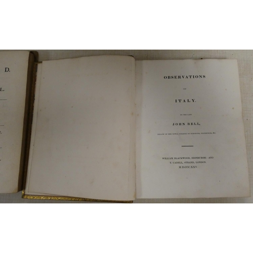 84 - BELL JOHN.  Observations on Italy by the Late John Bell, Fellow of the Royal College of Su... 