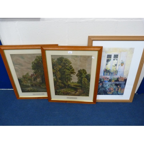 29 - Pair of prints after John Constable, 'The Cornfield' and 'The Valley Farm', and another print by Hei... 