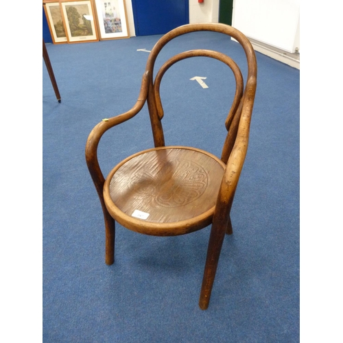 347 - Thonet child's bentwood chair.