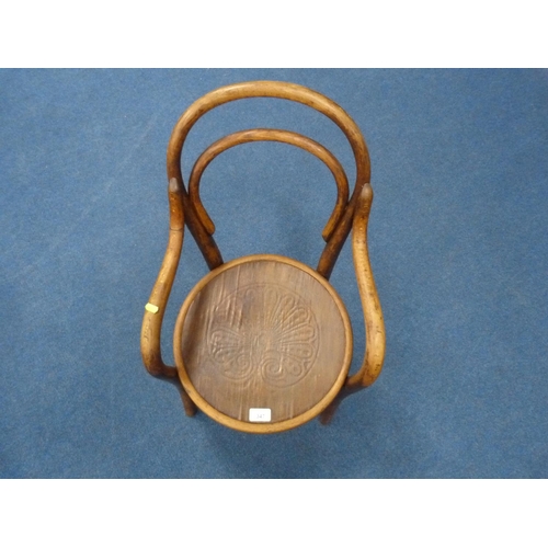 347 - Thonet child's bentwood chair.