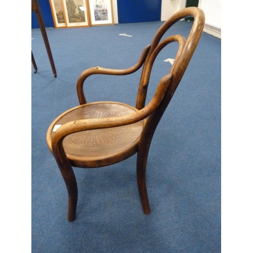 347 - Thonet child's bentwood chair.