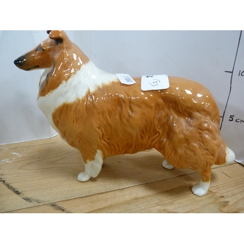 74 - Beswick figure of a dog, 'Lochinvar of Ladypark', and another, similar Beswick figure of a black and... 