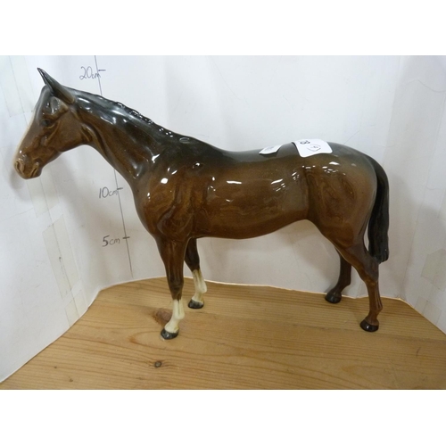 78 - Four assorted Beswick horses and foals including a large figure and three smaller figures.  (4)