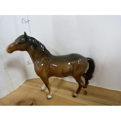 78 - Four assorted Beswick horses and foals including a large figure and three smaller figures.  (4)