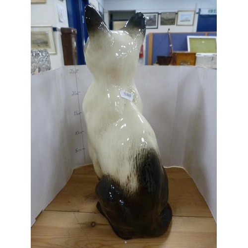 85 - Large Beswick figure of a cat, no. 2139.