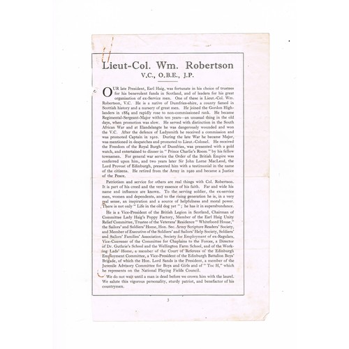 446 - The following 22 lots descend from the estate of Lieutenant-Colonel William Robertson VC CBE (27 Feb... 