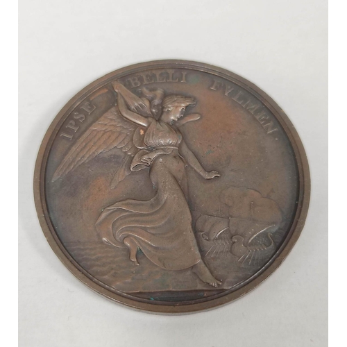 178 - Great Britain. 1805 Horatio, Admiral Lord Nelson, Death at the Battle of Trafalgar copper medal, by ... 