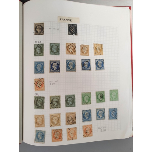 258 - France- Three well filled collector's postage stamp albums comprising of French issues ranging from ... 