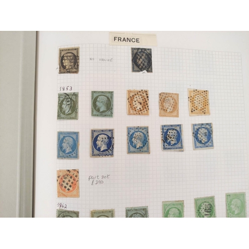 258 - France- Three well filled collector's postage stamp albums comprising of French issues ranging from ... 