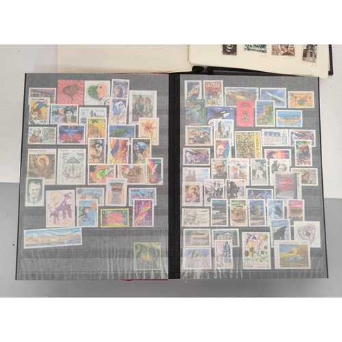 258 - France- Three well filled collector's postage stamp albums comprising of French issues ranging from ... 