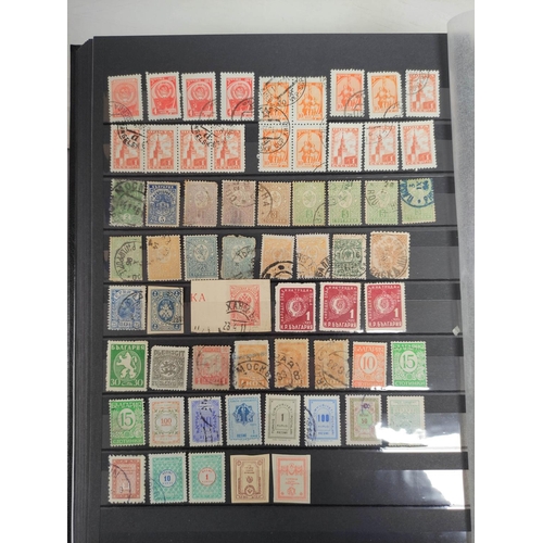 259 - Europe & World- Three well filled collector's postage stamp albums comprising mostly of issues f... 