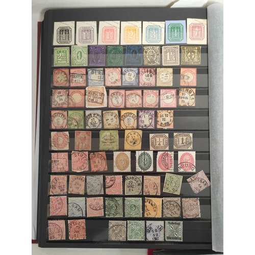 261 - World. Three postage stamp albums arranged alphabetically by country ranging from the French Colonie... 