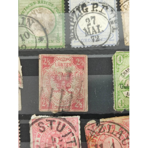 261 - World. Three postage stamp albums arranged alphabetically by country ranging from the French Colonie... 