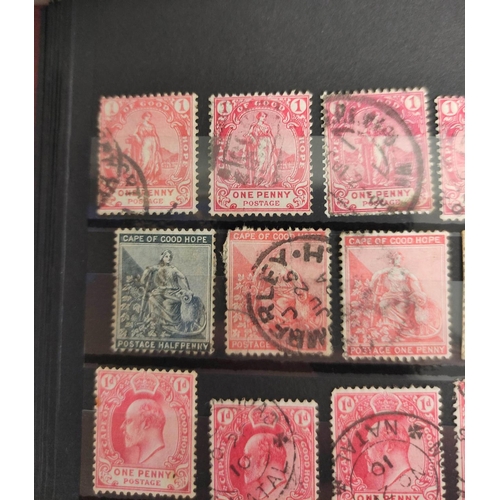 262 - British Commonwealth & World. Three postage stamp albums arranged alphabetically by country rang... 