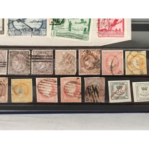 263 - World. Three postage stamp albums arranged alphabetically by country ranging from Latvia to Yugoslav... 