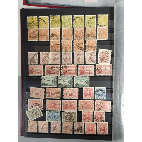 265 - British Commonwealth. Four well filled collector's postage stamp albums comprising of Australian &am... 