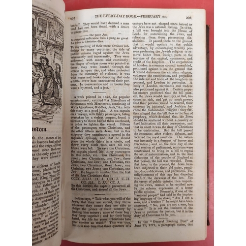 167 - HONE WILLIAM.  The Every-Day Book or Everlasting Calendar of Popular Amusements. 2 vols. Frontis &am... 