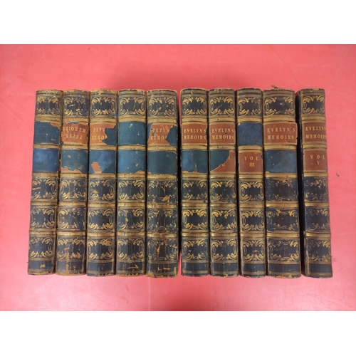 168 - EVELYN JOHN.  Memoirs, ed. by William Bray. 5 vols. Frontis & fldg. & other eng. plates. 182... 