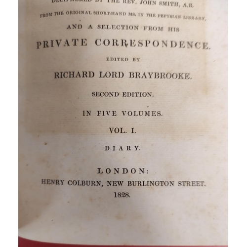 168 - EVELYN JOHN.  Memoirs, ed. by William Bray. 5 vols. Frontis & fldg. & other eng. plates. 182... 