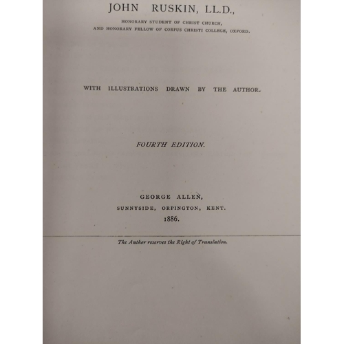 169 - RUSKIN JOHN.  The Stones of Venice. 3 vols. Col. & other eng. plates & text illus. Quarto. O... 