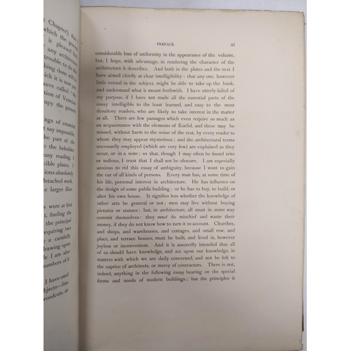 169 - RUSKIN JOHN.  The Stones of Venice. 3 vols. Col. & other eng. plates & text illus. Quarto. O... 