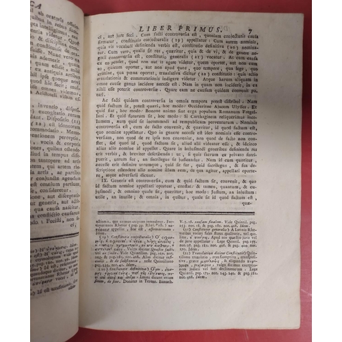 171 - CICERO. Opera cum Delectu Commentariorum. 9 vols. Eng. frontis, title vignettes, head pieces & c... 