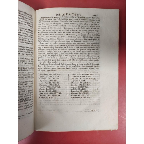 171 - CICERO. Opera cum Delectu Commentariorum. 9 vols. Eng. frontis, title vignettes, head pieces & c... 