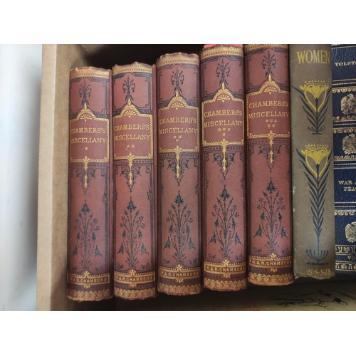 173 - CHAMBERS W. & R.  Chambers's Miscellany. 5 vols. Illus. Orig. dec. cloth. 1872; also v... 